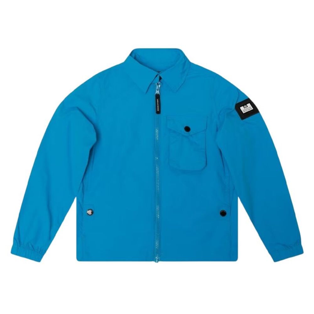 Weekend Offender Childrens/Kids Granville Chest Pocket Overshirt / Blue Danube